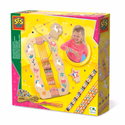 SES Creative Bracelets de perles en verre, Kit de fabrication de bracelets pour enfants, 6 an(s), Multicolore