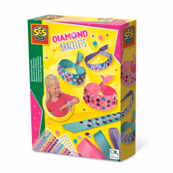 SES Creative Bracelets à diamants, Kit de fabrication de bracelets pour enfants, 3 an(s), Multicolore