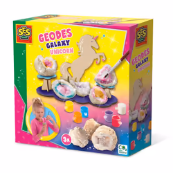 SES Creative Géodes et licorne - Galaxie, Kit de loisirs créatifs pour enfants, 8 an(s), Multicolore