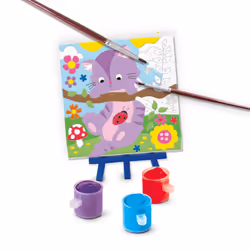 SES Creative Peinture au numéro sur toile - 3 animaux de compagnie