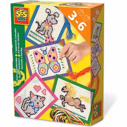 SES Creative J'apprends à broder, Kit de loisirs créatifs pour enfants, 3 an(s), Multicolore, 4 pièce(s)