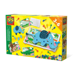 SES Creative Puzzles en mosaïque d’animaux sur plaque