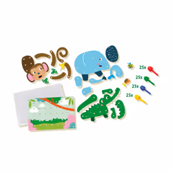 SES Creative Puzzles en mosaïque d’animaux sur plaque