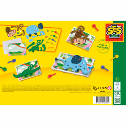 SES Creative Puzzles en mosaïque d’animaux sur plaque