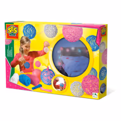 SES Creative Guirlande lumineuse, Kit de tricot pour enfants, 6 an(s), Multicolore