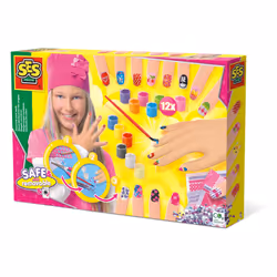 SES Creative Décorations pour tes ongles, Kit de manucure pour enfants, 6 an(s), Multicolore