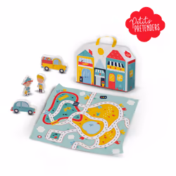 SES Creative Petits Pretenders Valise et tapis de jeu de zone commerciale