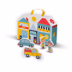 SES Creative Petits Pretenders Valise et tapis de jeu de zone commerciale