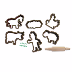 SES Creative Kit de pâte à modeler géant écologique (7x90 g avec outils)