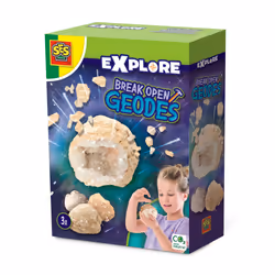 SES Creative Géodes à ouvrir, Kit d'expériences, Géologie, 8 an(s)