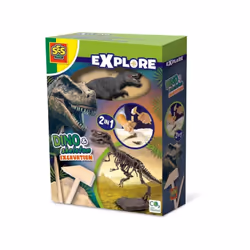 SES Creative Explore Recherche ton dinosaures et de squelettes 2 en 1 - T-rex, Dinosaure, Archéologie, 5 an(s), Multicolore