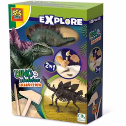 SES Creative Explore Recherche ton dinosaures et de squelettes 2 en 1 - Stégosaure, Dinosaure, Archéologie, 5 an(s), Multicol ...