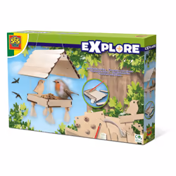 SES Creative Explore Mangeoire pour oiseaux, Kit de loisirs créatifs pour enfants, 5 an(s), Bois, Bois