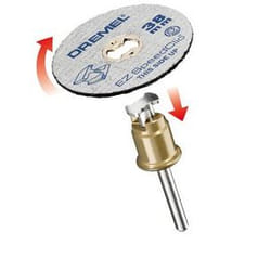 Dremel EZ SpeedClic : pack de 5 disques à tronçonner pour la découpe des métaux.