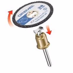 Dremel EZ SpeedClic : disques à tronçonner pour plastiques, Disque de meulage, Plastique, Noir, 3,8 cm