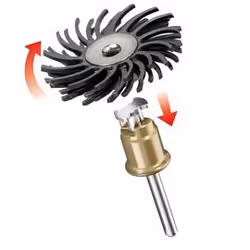 Dremel EZ SpeedClic : brosse abrasive fine grain 36, Brosse de pré-polissage, 3,2 mm, 2,5 cm, Noir
