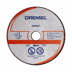 Lame de scie pour le métal Dremel 2615S510JB; 77 mm