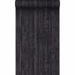 Ce papier peint imitation bois en noir donnera de la profondeur et du caractère à votre pièce en créant une ambiance authenti ...
