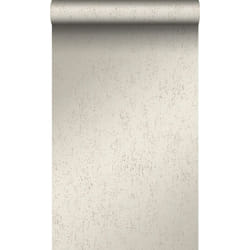 Papier peint plaque métallique vieillie, altérée et touchée par les intempéries argent chaud Origin Wallcoverings