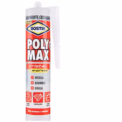 Bostik Polymax Original Express Colle Transparente 300g Adhésif et mastic de construction universel de haute qualité, basé su ...