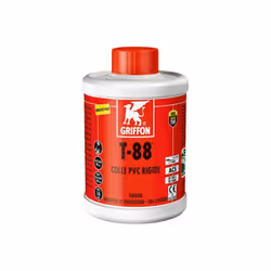 Colle liquide PVC rigide T-88 - Bidon 1L Colle PVC rigide liquide à prise rapide sans THF 1L. Pour coller les tuyaux, les man ...