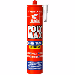 Griffon - Colle de montage polymax hight tack blanc cartouche 435g
