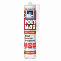 Mastic Bison 6303206 Poly Max; 300 g; transparent