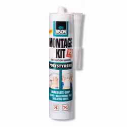 La colle Bison 6307346 Montage Kit Polystyrene; 470 g