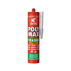 Colle et mastic d'étanchéité - Poly Max Fix et Seal Express - GRIFFON - 300 g