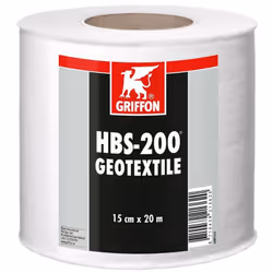 Description générale Toile élastique intissée Griffon HBS-200 de dimensions 15 cm x 20 m, conçue pour assurer l'étanchéité et ...