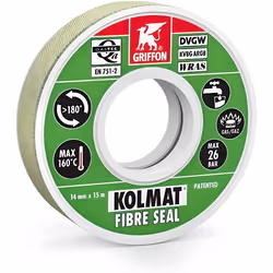 Rouleaux bande Kolmat fibre Seal GRIFFON ruban 15m x 12mm - 6300531