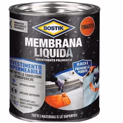 Membrane liquide Bostik pour terre cuite - 1 kg Revêtement élastique imperméable pour toutes les conditions météorologiques, ...