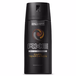 AXE Dark Temptation, Hommes, Déodorant parfumé, Déodorant spray, 150 ml, Ambre, Chocolat, Piment rouge