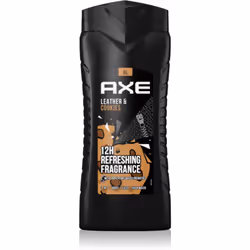 Le gel douche Axe Collision Leather + Cookies fera de votre toilette quotidienne un moment exceptionnel très rafraîchissant.