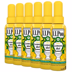 Air Wick Desodorisant WC Spray V.I.Poo Anti Odeur Parfum Lemon Idol 55 ml Lot de 6