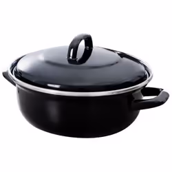 BK Fortalit, 1,4 L, Noir, Acier inoxydable, émail, Acier inoxydable, Vitrocéramique, Gaz, Halogène, Induction