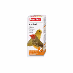 Nourriture compl_mentaire pour les oiseaux. Behark Multi-Vit est une pr_paration qui combine 11 types de vitamines diff_rents ...