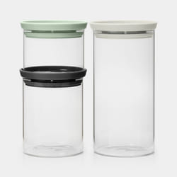 Brabantia 100550 boîte de rangement pour cuisine Kit de boîtes universelles Verre, Plastique