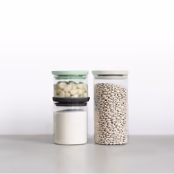 Brabantia 100550 boîte de rangement pour cuisine Kit de boîtes universelles Verre, Plastique
