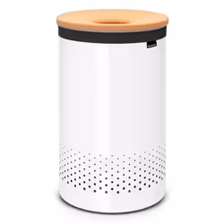 Brabantia Large Laundry Bin with Cork Lid, 60 L - White
