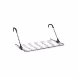 Brabantia Radiator Airer and Hanging Drying Rack - Metallic Grey
