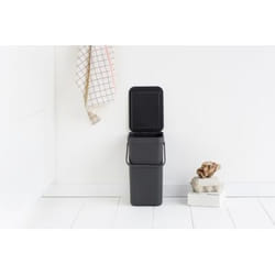 Brabantia Sort & Go Poubelle Plastique Gris 12 L