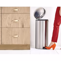 Brabantia 111822 poubelle 30 L Rond Acier inoxydable