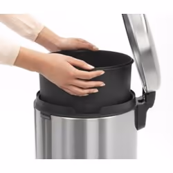 Brabantia 111822 poubelle 30 L Rond Acier inoxydable - Vue supplémentaire 6