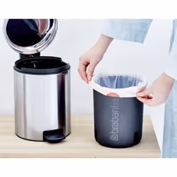 Brabantia 112102 poubelle 5 L Rond Acier inoxydable
