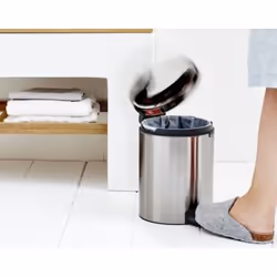 Brabantia 112102 poubelle 5 L Rond Acier inoxydable