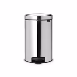 Brabantia 113581, 12 L, Rond, Acier inoxydable, Plastique, Pédale, 25,1 cm