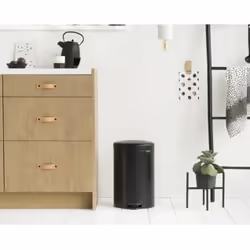 Brabantia 114106 poubelle 20 L Rond Noir
