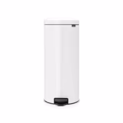 Brabantia -114748 - Poubelle à Pédale NewIcon avec Seau Intérieur en Métal 30 L - Blanc