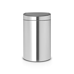Brabantia 114809 poubelle 40 L Coin Noir, Acier inoxydable